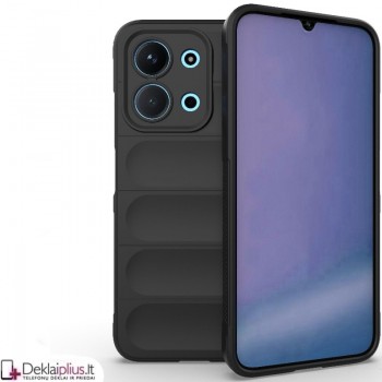Magic Shield guminis dėklas su kameros apsauga - juodas (Xiaomi Redmi 15C 4G)